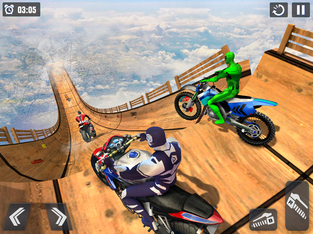 Screenshot do jogo Building Smasher a mostrar edifício em fase de demolição controlada